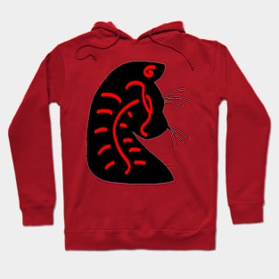 Cat of Neon Markings Hoodie